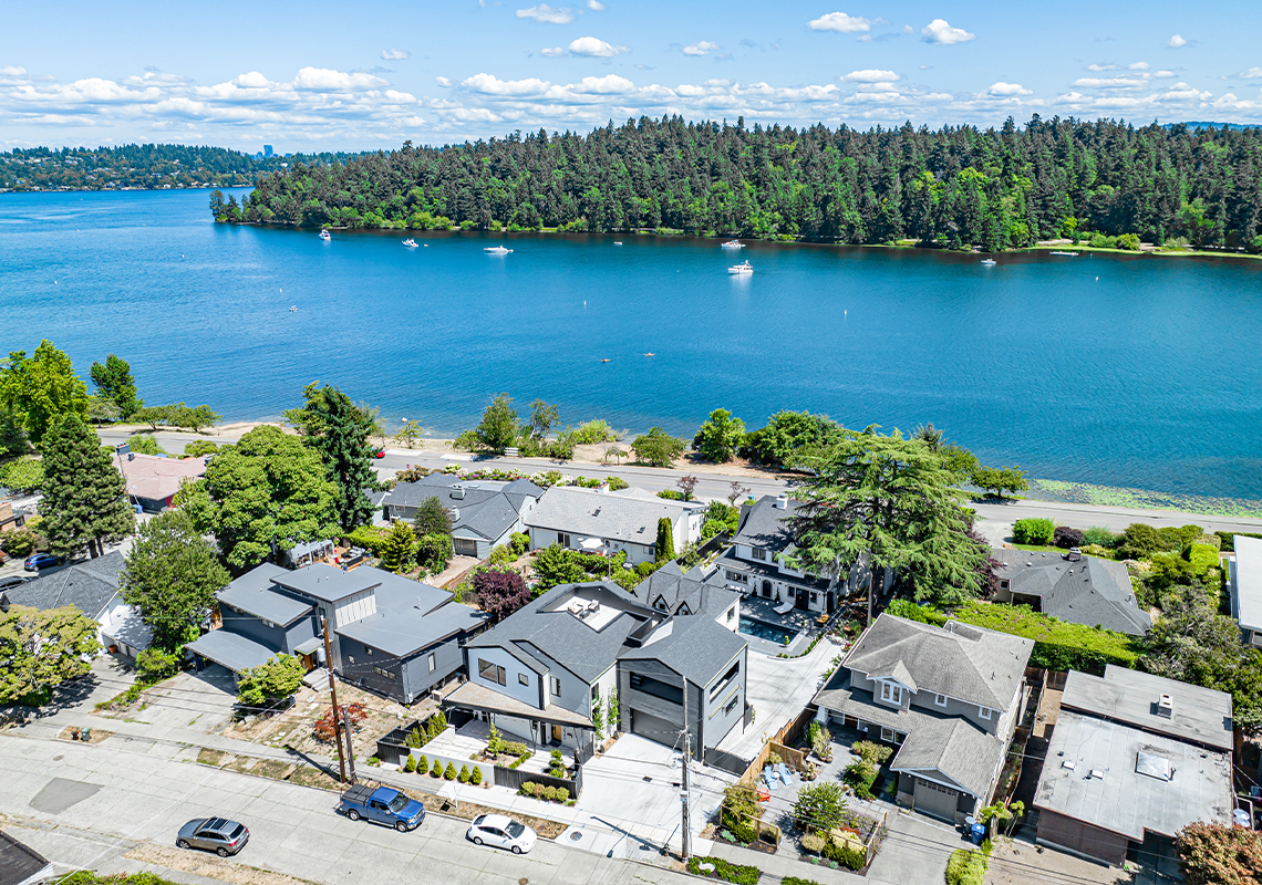 Dwell Development Lake House 2.0, neighborhood overhead