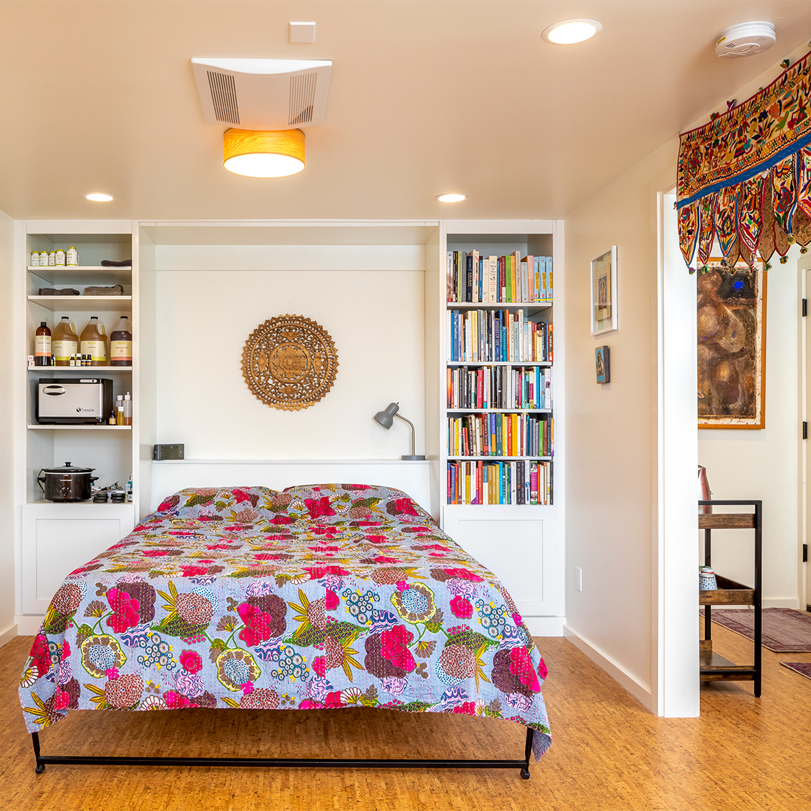 Model Remodel's Mediterranean transformation of a Midcentury Modern, exterior, bedroom