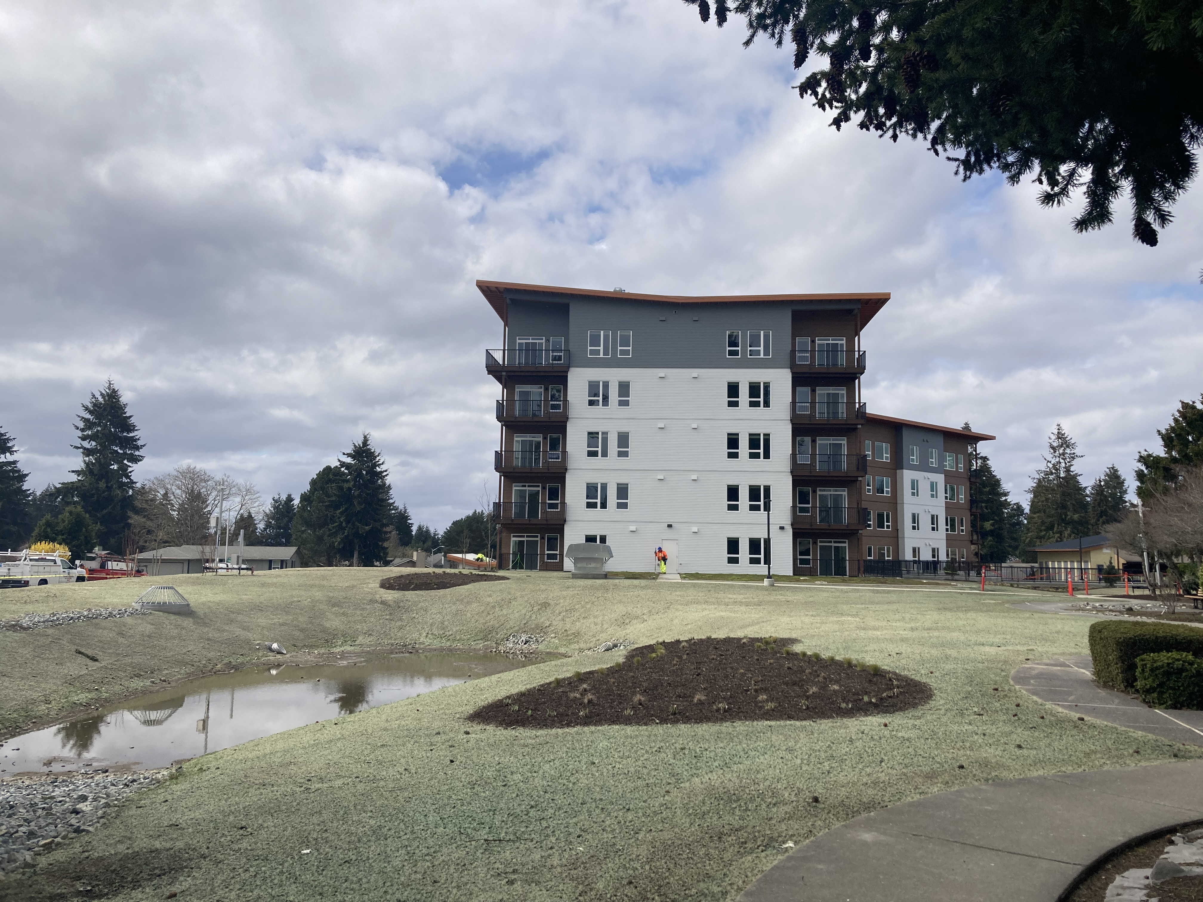 Walsh Construction's Eliseo apartments, exterior